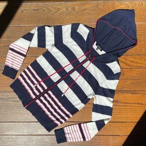 ii Sisters Fitted Cashmere Zip Up Sweater